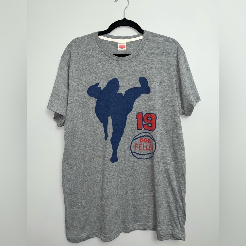 Men’s XL Bob Feller HOMAGE Cleveland baseball T-shirt